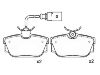 剎車(chē)片 Brake Pad Set:7D0 698 451 F